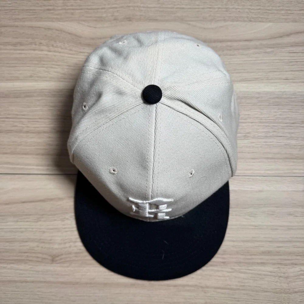 Golden Age Town Snapback Hat Unisex OSFM Cream Good Embroidered Old English R